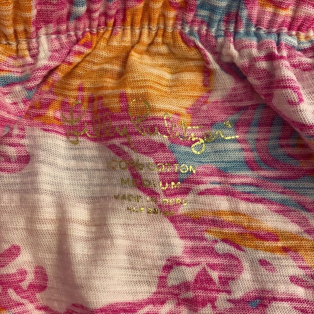 Lilly Pulitzer Medium Wiley Feeling tanked blue - Picture 2 of 4